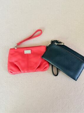 Wristlet Wallet bags bundle Red black